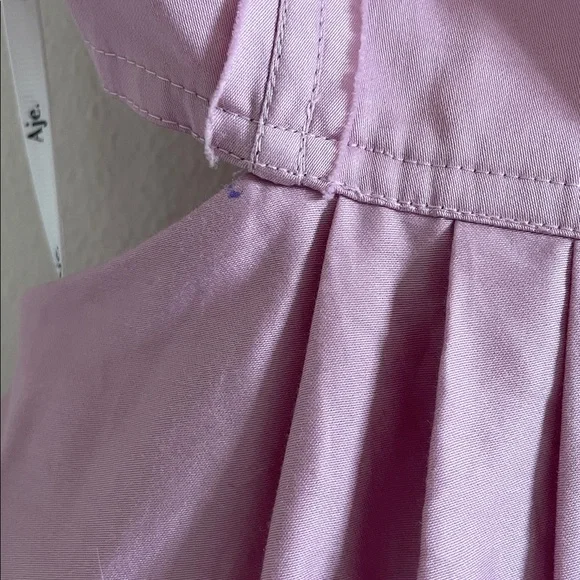 Aje Frequency Midi Dress Women’s Size 0 Cutout Cotton Pink - Picture 8 of 12